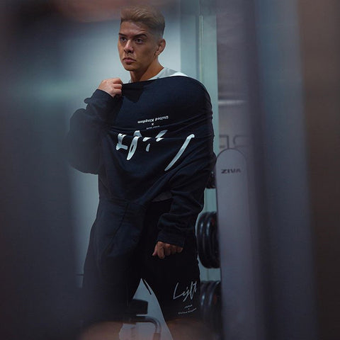 Men’s Hooded Fitness Pullover Jacket