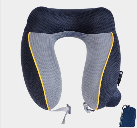 Inflatable U-Shape Travel Pillow